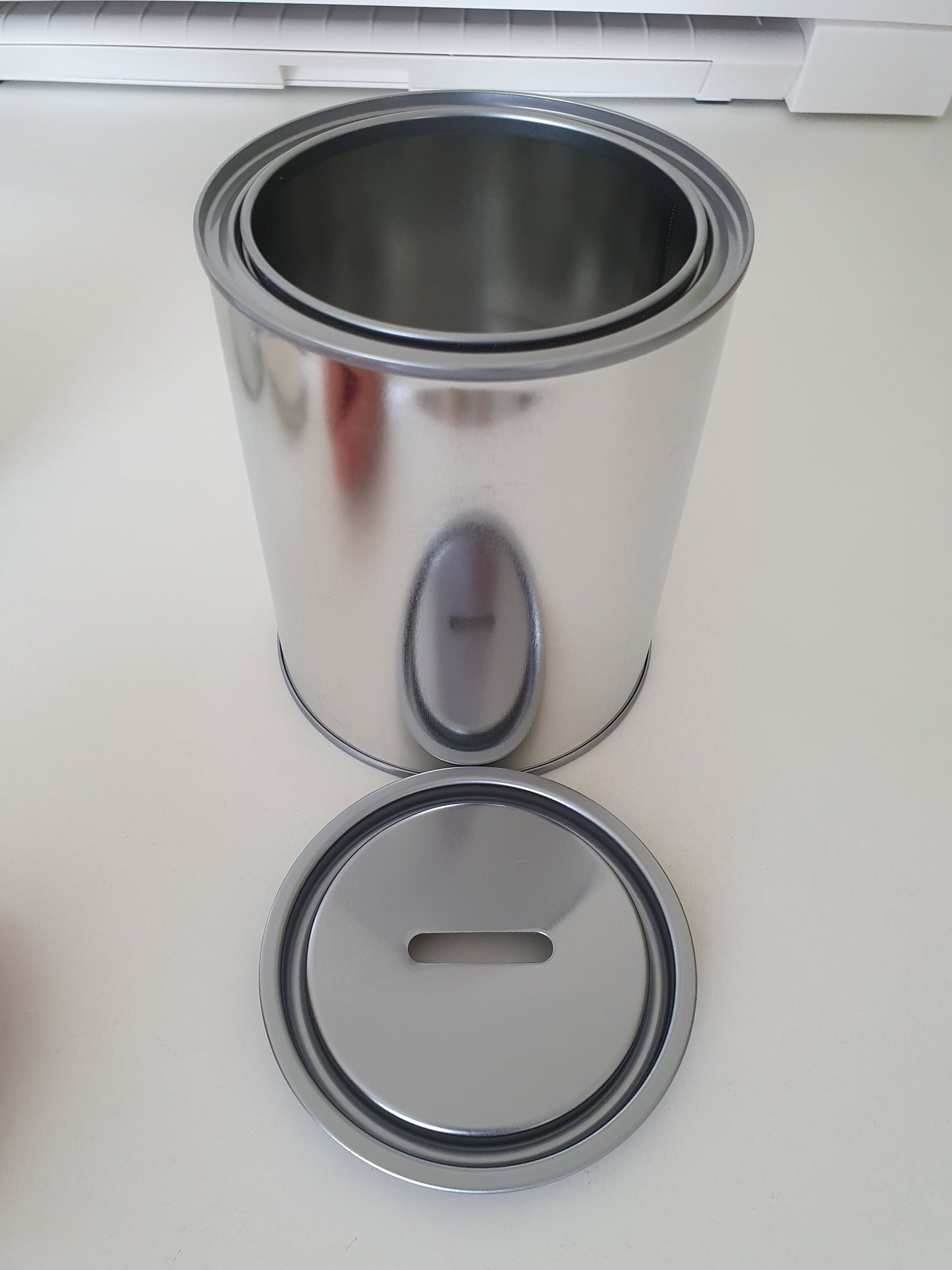 Blikken 125ml, 250ml, 500ml, 750 ml spaarpot