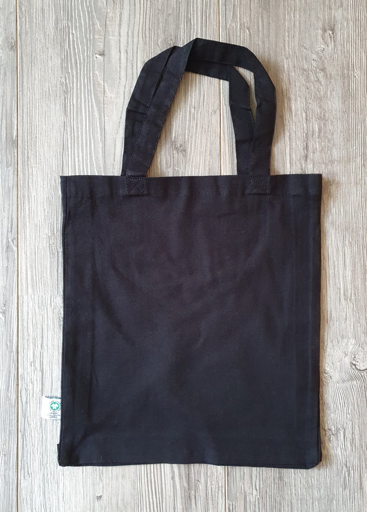 Katoenen Tas - Zwart - 34 x 30 x 6 cm