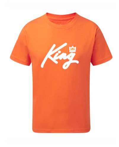 Oranje shirt KING